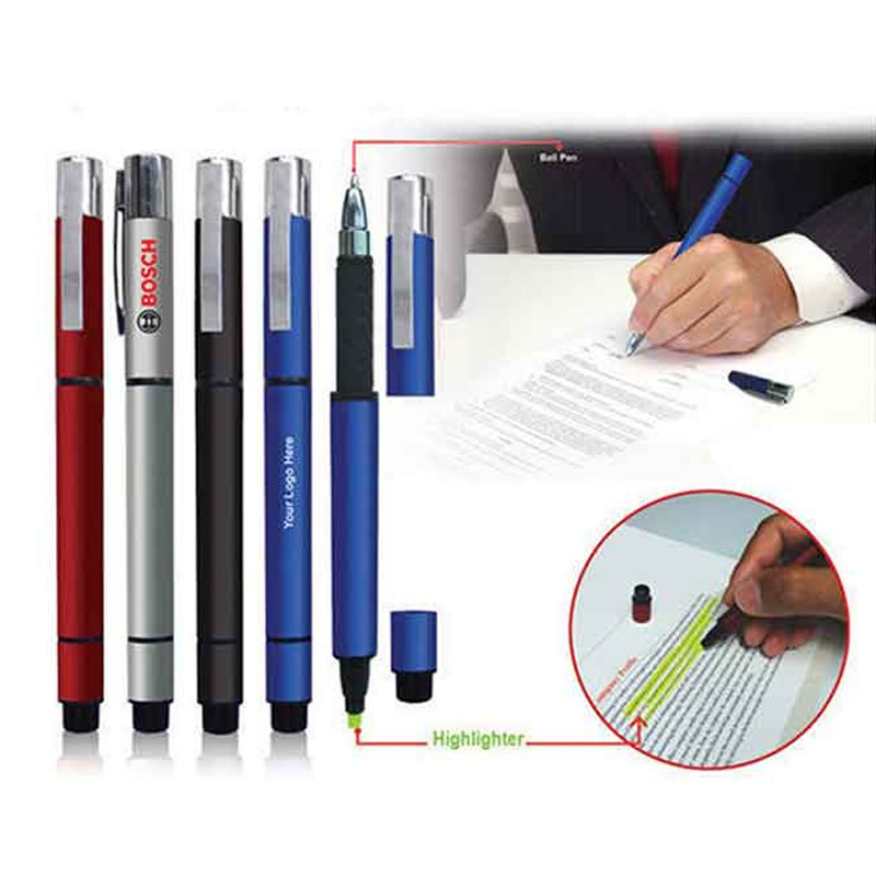 2 in 1 Ball Pen (Pen and Highlighter)